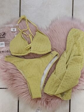 BRAND NEW UNBRANDED 3PC SEXY BIKINI SWIMSUIT  SET-M